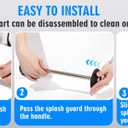 Ceramic Toilet Brush & Holder Set - Freestanding Deep-Cleaning Toilet Bowl Cleaner Brush, Stainless Steel Handle, Small & Sturdy for Storage, Easy to Clean, Non-Scratching