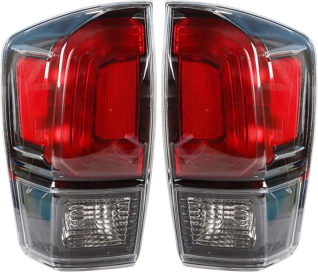 WFLNHB 1 Pair Tail Light Replacement for Toyota Tacoma 2016-2020 Taillamp Rear Break Light Lamp Assembly 8156004200 8155004200 Passenger and Driver Side