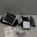 JACKYLED Solar Lights for Outside, 304 LED 8500K Motion Sensor Outdoor Light, 4 Adjustable Heads 3 Mode Solar Flood Lights, IP65 Waterproof LED Security Lights for Yard Patio Wall (2 Pack) (Standard-1800mAh)