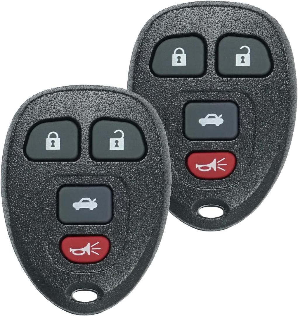 SUPALAND Keyless Entry Remote Control Key Fob Replacement Fits for Chevy Malibu Cobalt 2005-2012 Pontiac G5 G6 Grand Prix Solstice 2005-2010 Buick Lacrosse Saturn Aura Sky KOBGT04A 15252034