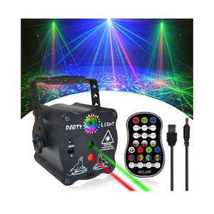 Birthday Gift Party Decorations Lights, Mini Disco Ball DJ Light with Remote Control Stage, Portable Sound Activated Led Projector Strobe Lamp for Indoor/Outdoor Parties Rave Xmas Show Home Bar