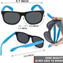 48 Pack 16 Colors Neon Party Sunglasses, 80s Retro Style Party Favors Sun Glasses Bulk for Carnival, Summer Pool Toys, Goody Bag Stuffers, Boy and Girl Beach Party Supplies, Birthday, School Gift