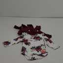 Kucnuzki Newborn Baby Girl Clothes Toddler Long Sleeve Ruffle Romper Top Infant Skirt Set Little Girl Overall Dress 90