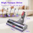 Upgrade High Torque Brush Head Replacement Vacuum Head for Dyson V7 V8 Cyclone V10 V11 V15 SV10 SV11 SV12 SV14 SV15 Cordless Vacuum Cleaner, Quick Release Motor-Head Brush for,Adjustable Suction