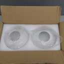 Retisee 2 Pcs 6 Inch Glass Lamp Shade Replacement Milky White Glass Globes Shade Frosted 2.67 Inches Fitter Opening Lighting Fixture Replacement Light Bulb Cover