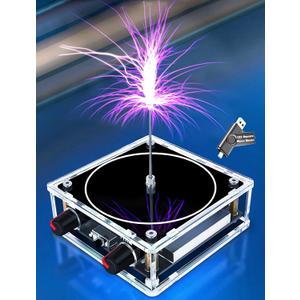Music Tesla Coil Touchable Artificial Lightning Arc Plasma Loudspeaker Desktop Toy Electric Power Transmission Science Teaching Experiment Model