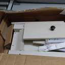 Homieasy Farmhouse Console Table with 3 Drawers, 47 Inch Wood Sofa Table with Storage Shelf for Living Room, Behind Couch, Entryway Table for Hallway, Living Room, or Foyer, Brown and Antique White