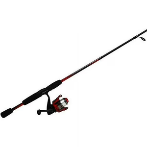 Shakespeare Reverb Spinning Reel and Fishing Rod Combo 5'6" 2-Piece Rod, Durable Tubular Glass Rod Blank Construction, EVA Handle