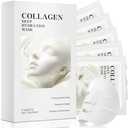 Collagen Face Mask Skin Care, Overnight Deep Hydrating Face Masks With Collagen, Achieve Glass Skin, Lifting And Firming, Moisturizing, Niacinamide Sheet Mask, Suitable For All Skin Types(23gx4ea)