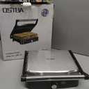 OSTBA Panini Press Grill Indoor Sandwich Maker with Temperature Setting, 4 Slice Large Non-stick Versatile Grill, Opens 180 Degrees to Fit Any Type or Size of Food, Removable Drip Tray, 1200 W