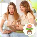 3 Pcs Inspirational Gifts, Positive Corn Poppy Flower Handmade Crochet Doll, Appreciation Positive Gifts for Women, Friend Sister, Coworker Employee Birthday Cheer Up Presents