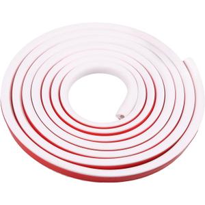 Wall Cord Hider, Self-Adhesive Wire Cover Raceway for Walls, White Wire Cover Raceway, Flame Retardant PVC Material Hiding Wall Mount TV Powers Cords in Home Office, W0.59 H0.39in (9.8Ft)