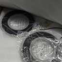 6 Lights High Ceiling Staircase Chandelier, Chrome Ring Crystal Chandelier Foyer Lighting Fixture, Dimmable LED Modern Long Hanging Light with Remote for Living Room, 99W