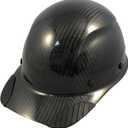 DAX Actual Carbon Fiber Cap Style Hard Hat - Matte Black