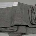 No Hooks Needed Linen Textured Shower Curtain with Snap-in Fabric Liner Set,Hotel Luxury Decor Shower Curtains for Bathroom with See Through Top Window,Waterproof & Washable,71Wx74H,Gray (Grey)