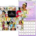 Disney Princess Calendar 2026 - Deluxe 2026 Princesses Wall Calendar Bundle with Over 100 Reminder Stickers Featuring Ariel, Belle, Cinderella, More (Classic Disney Gifts, Office Supplies)