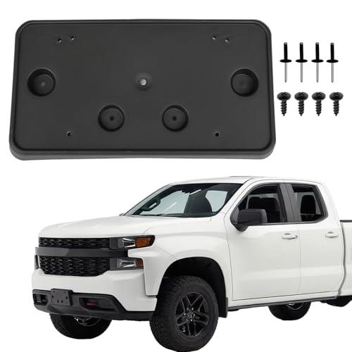 OKPARZ Front Bumper License Plate Frame Bracket Holder Compatible for Chevrolet Silverado 1500 2019 2020 2021 2022 84428905 GM1068200