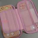 GUTIAL Accessories Bundle for Nintendo Switch Lite - Cute Kawaii NS Lite Accessories kit for Grils Boys Kids with Carrying Case, Cartoon Cover Case, Screen Protector, Stand (LITE Z-Pink)