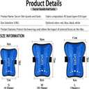 Soccer Shin Guards and Socks for Kids Youth Lightweight Protective Defender Gear for 4-18 Years Old Toddler Children Boys Girls Soccer Equipment (Small, Blue)