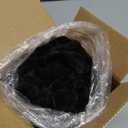 FUTEI Black Decorative Throw Pillow Covers 20x20 Inch Set of 2,Square Cushion Case,Fluffy Faux Rabbit Fur Plaid & Soft Velvet Back,Modern Home Decor for Couch Bed