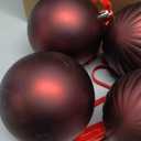 GlikCeil 12 Set Burgundy Ball Ornaments for Christmas Tree Velvet Bows Xmas Tree Ball Neutral Hanging Decoration for Festival Holiday Party Wreath Home(3.15 Inch)