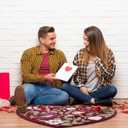 Valentine Bathroom Rug Heart Love Bird Valentines Door Mat 30 x 30 Inch Vintage Valentine Bath Decor Non Slip Welcome Floor Door Mat Casual, Low Pile, Kitchen Indoor Outdoor Home Bedroom Decoration