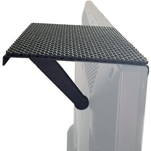 TV Top Shelf Wide Platform Solid Screen Shelf Adjustable Mount Desktop PC Monitor with 8 inch Wide Platformfor Streaming Devices, Media Boxes, Speakers and Home Decor,Black (8inch-1 pack)