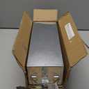 Lock Box with Folding Handle - Durable Metal Storage Chest with Stackable Design to Secure Valuables, Cash, Jewelry, and Weapons by Stalwart (Silver) (1 Count (Pack of 1))