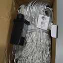 510 LED Christmas Net Lights, 28ft x 5ft Mesh Lights Outdoor Clear Wire 8 modes, Waterproof Connectable String Lights Plug in for Xmas Tree Bushes Garden Holiday Party Decorations - Warm White