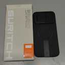 SURITCH for iPhone 14 Pro Max Case with Magnetic Camera Slide Cover and Adjustable Kickstand, Compatible with MagSafe, Shockproof Bumper Case Slim Protective Cover 6.7 Inch, Black