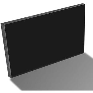 High-Density Polyethylene (HDPE) Plastic Sheet 3/4" Thick 8" X 12"- Black HDPE Sheet,for Machining, Home Improvements, DIY Projects, Engineering,High-Density Polyethylene Plastic Block (Pack of 1)