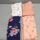 Momcozy Muslin Swaddle Blankets, Soft Silky Baby Blankets 47 x 47 inches, Breathable Swaddle Blankets, Newborn Receiving Blanket for Boys and Girls, 4 Pack (Floral)