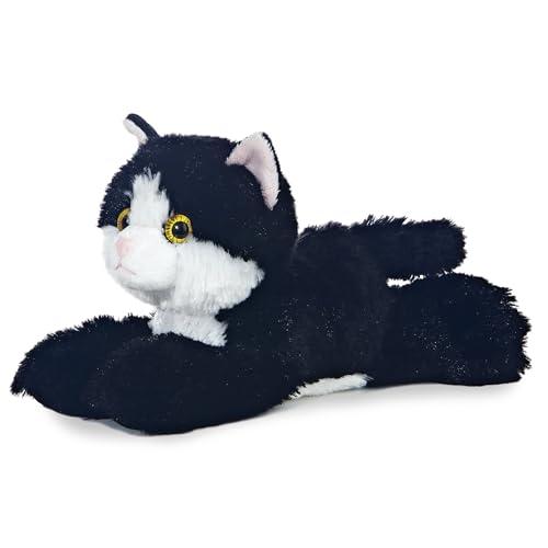 Aurora® Adorable Mini Flopsie™ Maynard™ Stuffed Animal - Mini Companions Ready for Playful Adventures - for Kids All Ages, Toddlers, Adults, and Families - Black 8 Inches