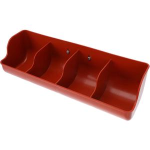 DOITOOL Plastic Fence Feeder Heavy Duty Pig Trough 4 Compartment Livestock Feeder Plastic Pig Feeer Livestock Pets Animal Farm Supplies