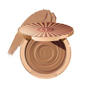 Charlotte Tilbury Beautiful Skin Face Makeup & Body Cream Bronzer - Hydrating Hyaluronic Acid & Pro Vitamin D3 to Blur for a Sun-Kissed Glow - Up to 16Hr Wear, Sweat & Humidity Proof