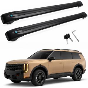 Roof Rack Cross Bars Compatible with Kia Telluride 2026 2027(with Raised Side Rails) Aluminum Crossbars Lockable 2Pcs