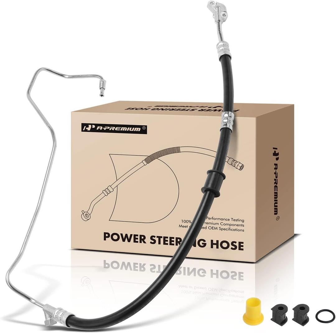 A-Premium Power Steering Pressure Hose Line Assembly Compatible with Honda Accord 1998 1999 2000 2001 2002, 3.0L, with O-ring, Pump To Rack