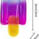 Ice Cream Squeeze Squishy,Summer Sensory Stress Relief,Squishies Slow Rising Fidget Toy Suitable for Everyone (Blue)
