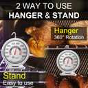 KT THERMO 6PCS Oven Thermometer150-600F, Oven Grill Fry Chef Smoker Analog Thermometer Instant Read Stainless Steel Kitchen Cooking Thermometer