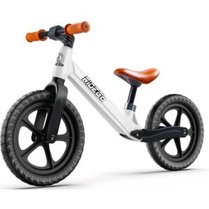Ridego 12 Inch Balance Bike for Kids 2-4 Year Old, Lightweight Kids Bike with Adjustable Seat, Push Bicycle with Air Rubber Tires, Ride-on Toys Birthday Gift