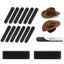 Hat Size Reducer, 30-Pack, Self-Adhesive Foam Tape, Black | Hat Sizing Tape, 4.33"x0.78", peel-and-stick, For Cowboy Hat, Fisherman's Hats,Panama & Straw Hat