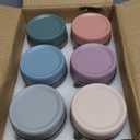 CATIFLIN 6-Pack Overnight Oats Containers with Lids, 16oz & 10oz Glass Mason Jars, Airtight Wide-Mouth Food Storage Containers for Meal Prep, Yogurt, Salad, Snacks, Chia, and Baby Food