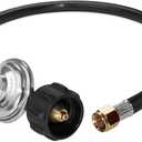 DOZYANT Propane Regulator and Hose Universal Grill Regulator Replacement Parts, QCC1 Hose and Regulator for Most LP Gas Grill Heater and Fire Pit Table, 2 Feet