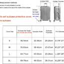 Elastic Travel Luggage Cover Travel Suitcase Protective Cover for Trunk Case Apply to 19''-32'' Suitcase Cover (Feather, M)