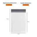 Amazon Basics Poly Bubble Self-Seal Mailers, Tear and Water Resistant Shipping Bags, 6" x 10", White/Grey, 50-Pack