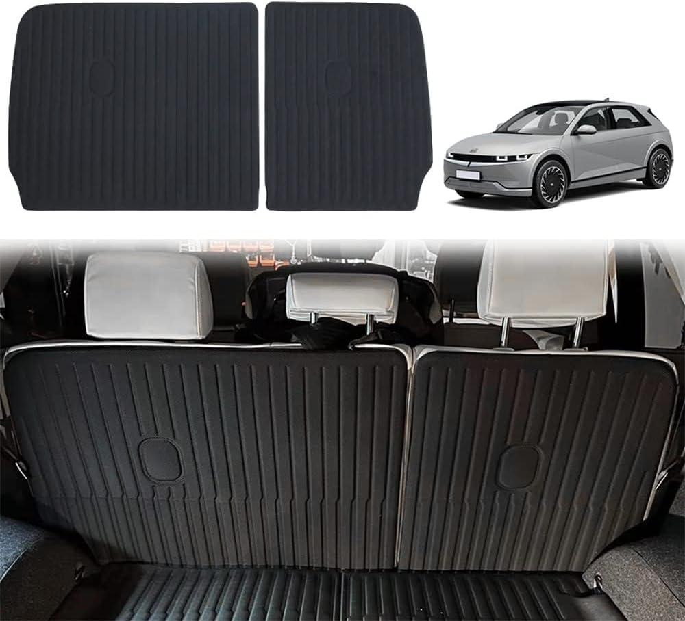 BestEvMod for Ioniq5 Cargo Liner Second Row Seats Back Cover Mat All Weather Rear Seat Protector Pet Mat XPE Material Compatible with Hyundai Ioniq 5 2026 2025 2024 2023 2022 Accessories