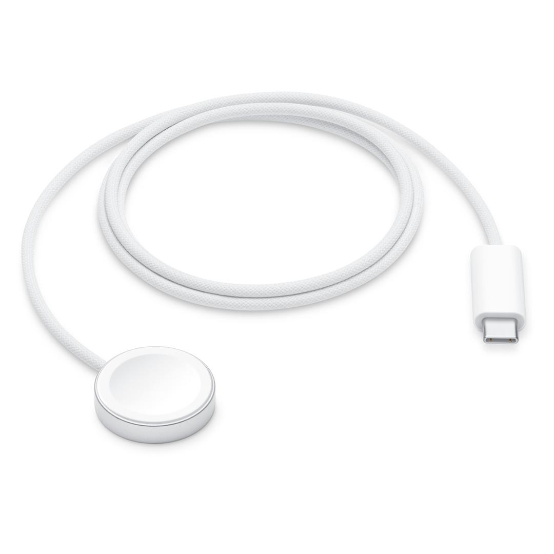 Apple - Watch Magnetic Fast Charger to USB-C Cable (1 m) - White