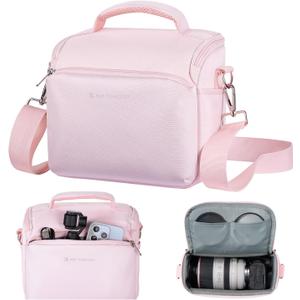 K&F CONCEPT Camera Sling Bag Small Crossbody Camera Case DSLR/SLR/Cute Compact Shoulder Photography Bags for Photographers