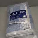 Nautica - Bath Towel Set, Cotton Bath, Hand & Washcloths, Plush, Absorbent & Quick-Dry, Striped Americana Decor, Set of 6, Oak Lake Blue