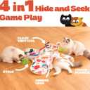 Cat Toys for Indoor Cats, 4in 1 Interactive Cat Toys Rechargeable with Butterfly, Feathers, Setaria Viridis, Real Animal Squeaky, Indoor Kitty Exercise Automatic Pet Toys with 2 Covers for All Breeds